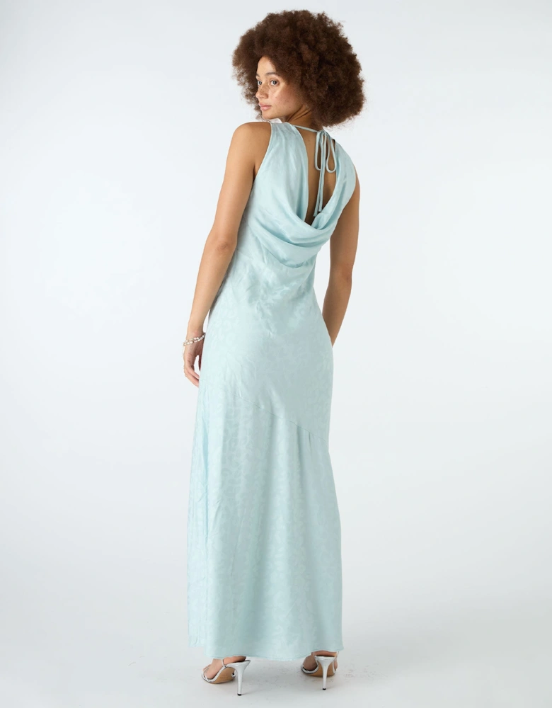 Ilona Column Dress in Blue