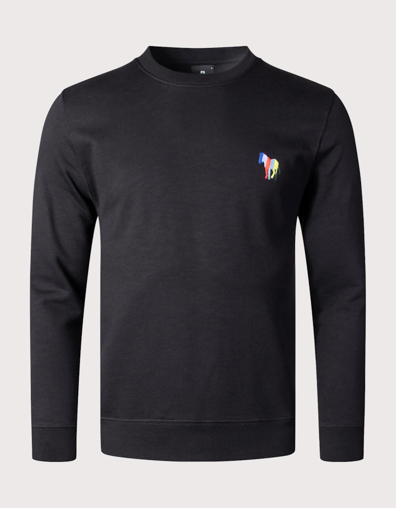 Stripe Zebra Logo Sweatshirt