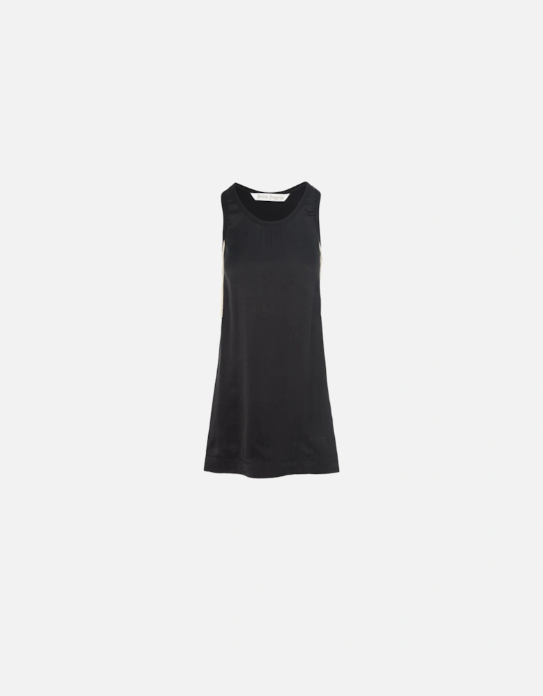 Womens Sporty Midi Dress Black