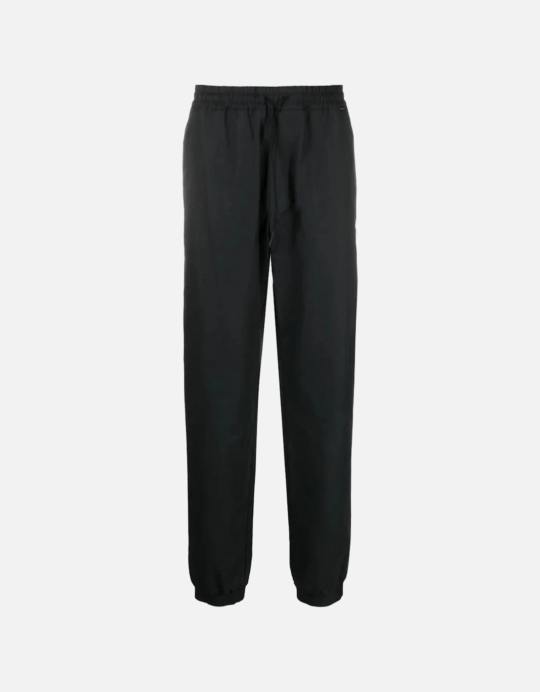 Cotton Tapered Trousers Black
