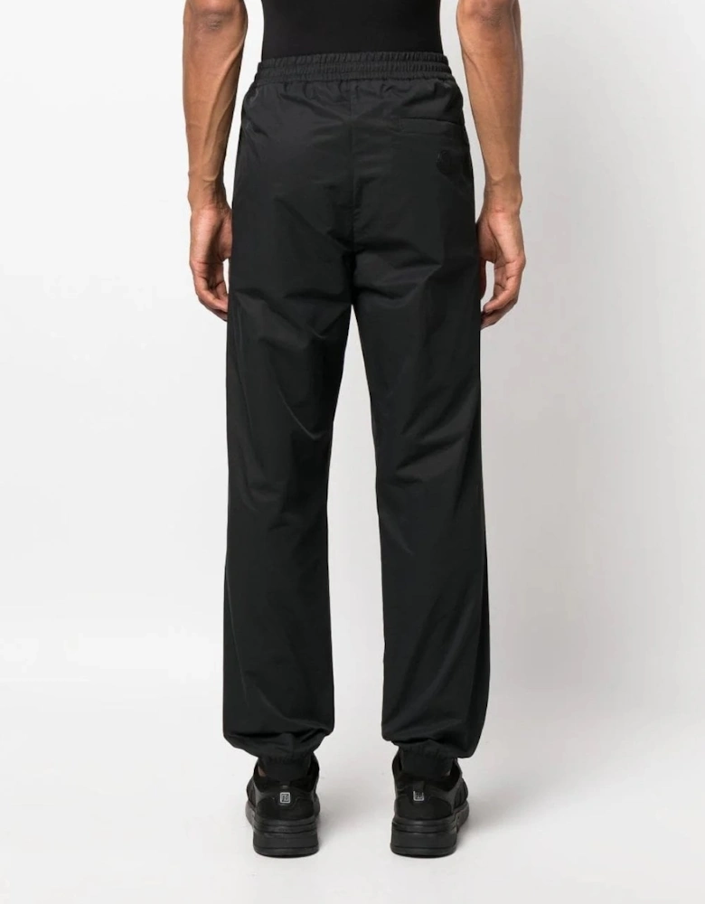 Cotton Tapered Trousers Black