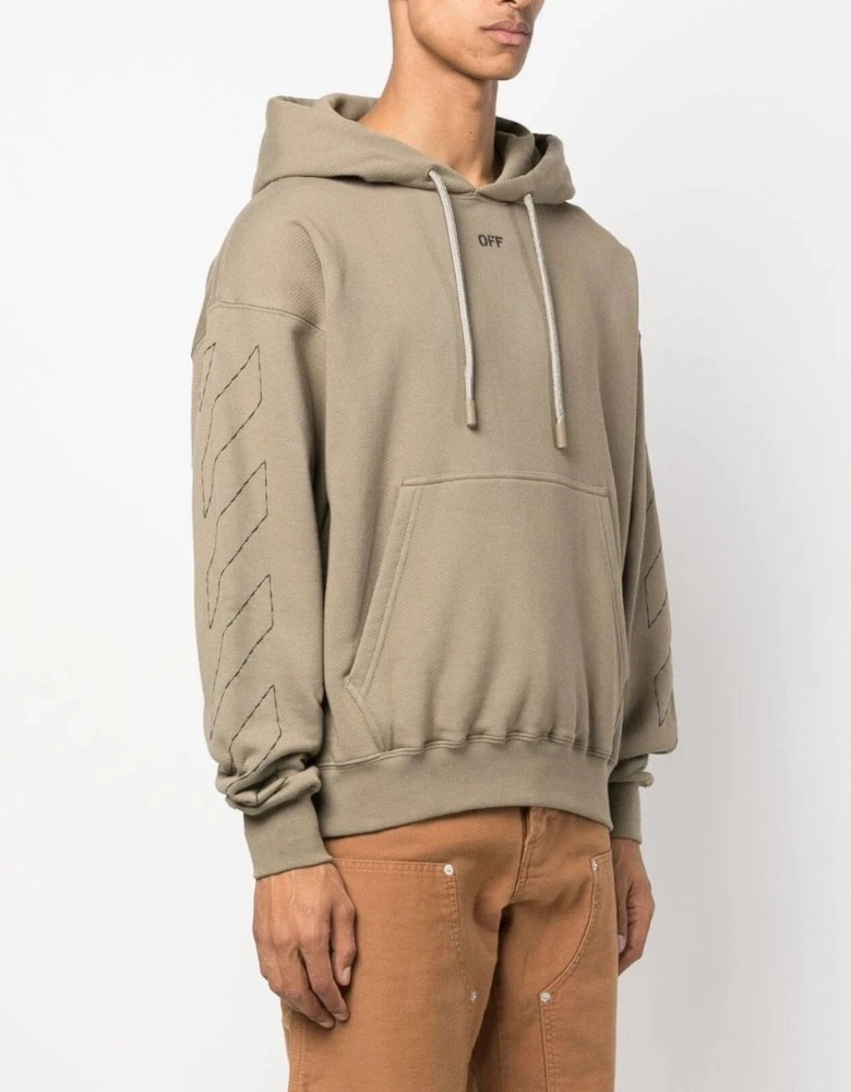 Off Stitch Skate Hoodie Beige