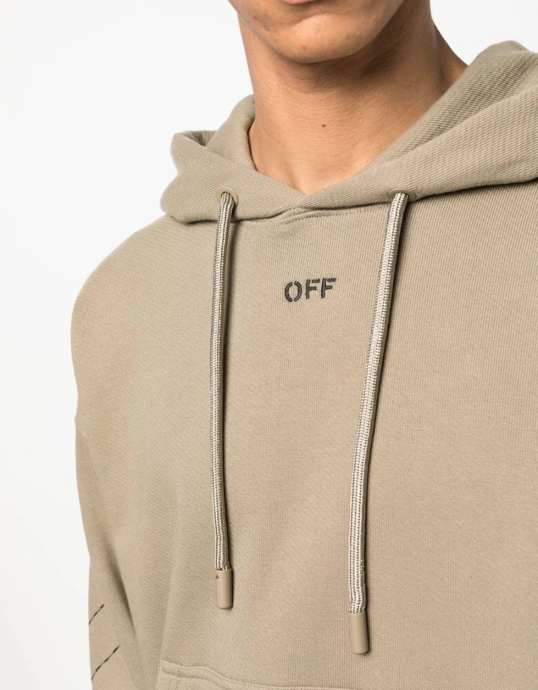 Off Stitch Skate Hoodie Beige