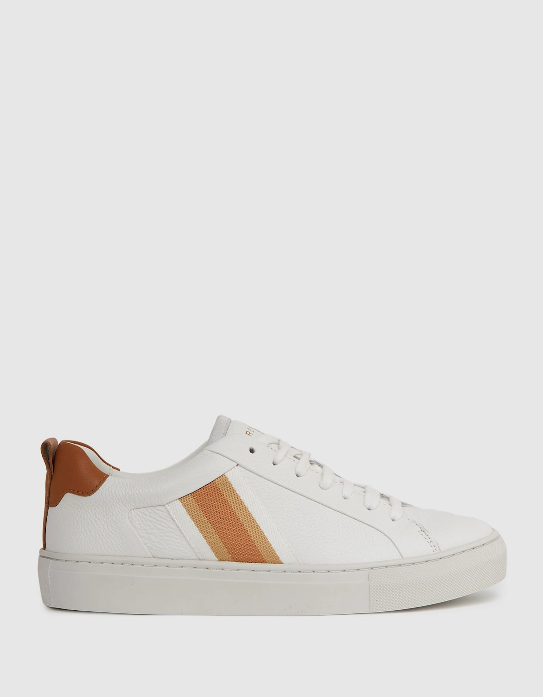 Leather Side Stripe Trainers, 2 of 1