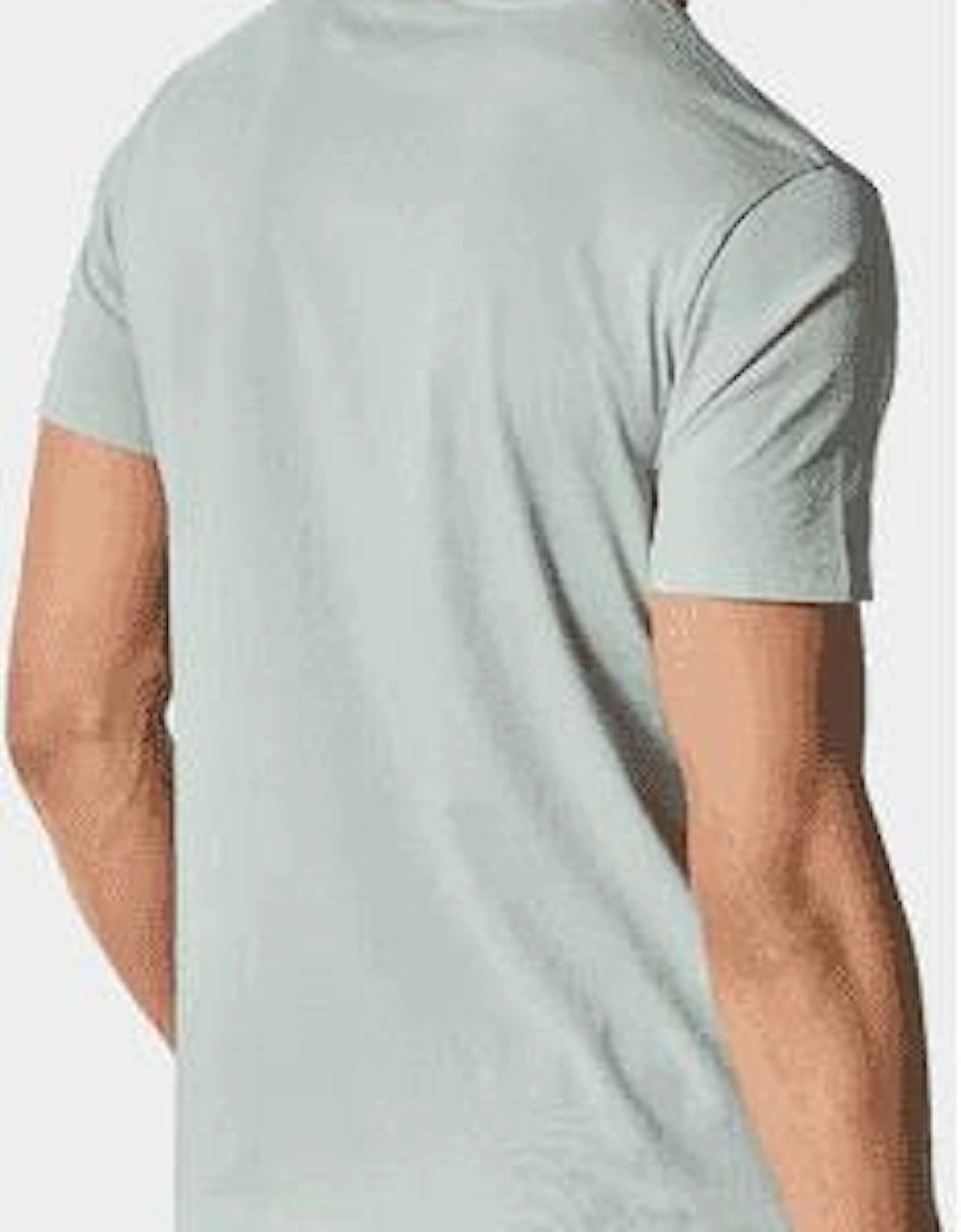 Rassie Cotton Logo Print Green Fig T-Shirt