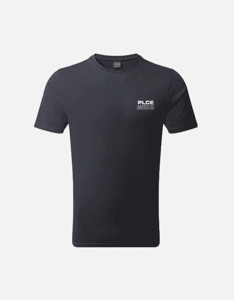 Rassie Cotton Logo Print Black T-Shirt
