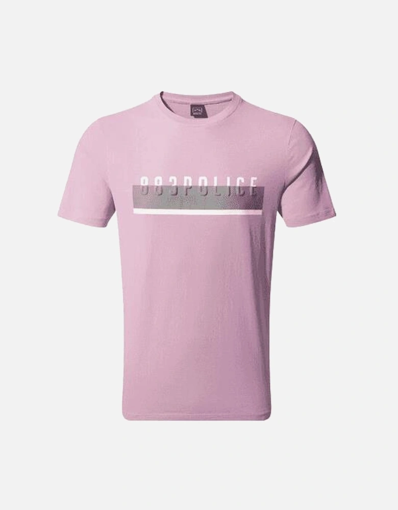 Bassa Cotton Colour Block Logo Pink T-Shirt