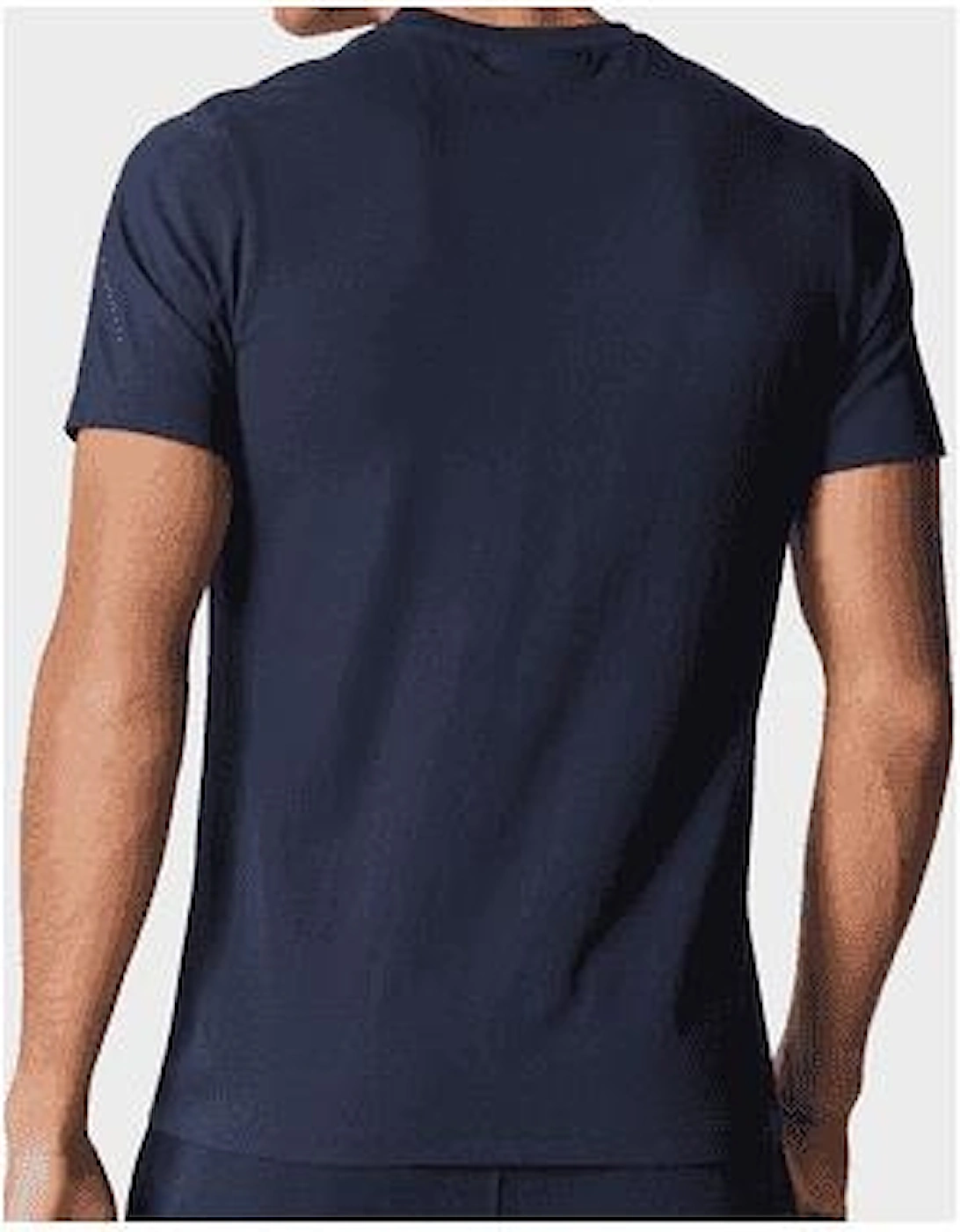 Tino Cotton Embroidered Signature Navy T-Shirt