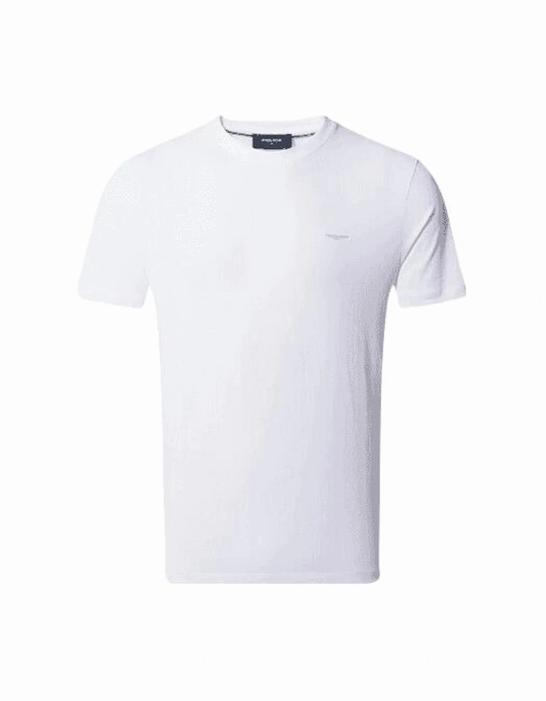 Abbey Cotton Eagle Logo White T-Shirt