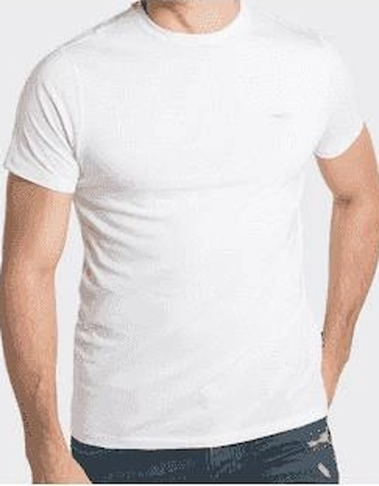 Abbey Cotton Eagle Logo White T-Shirt