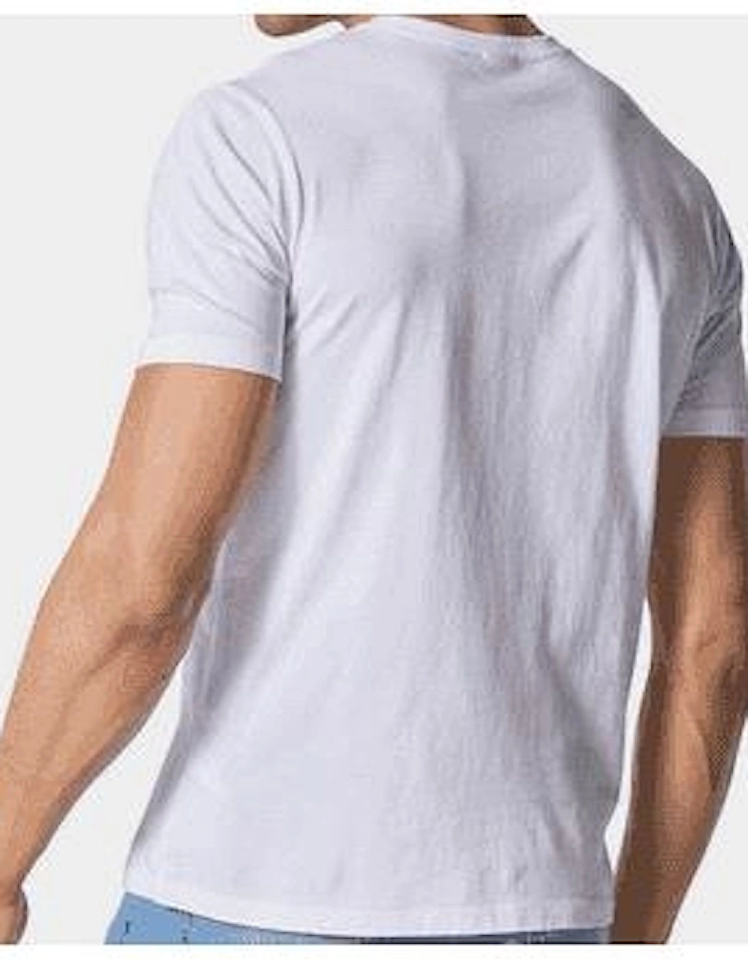 Bassa Cotton Colour Block Logo White T-Shirt
