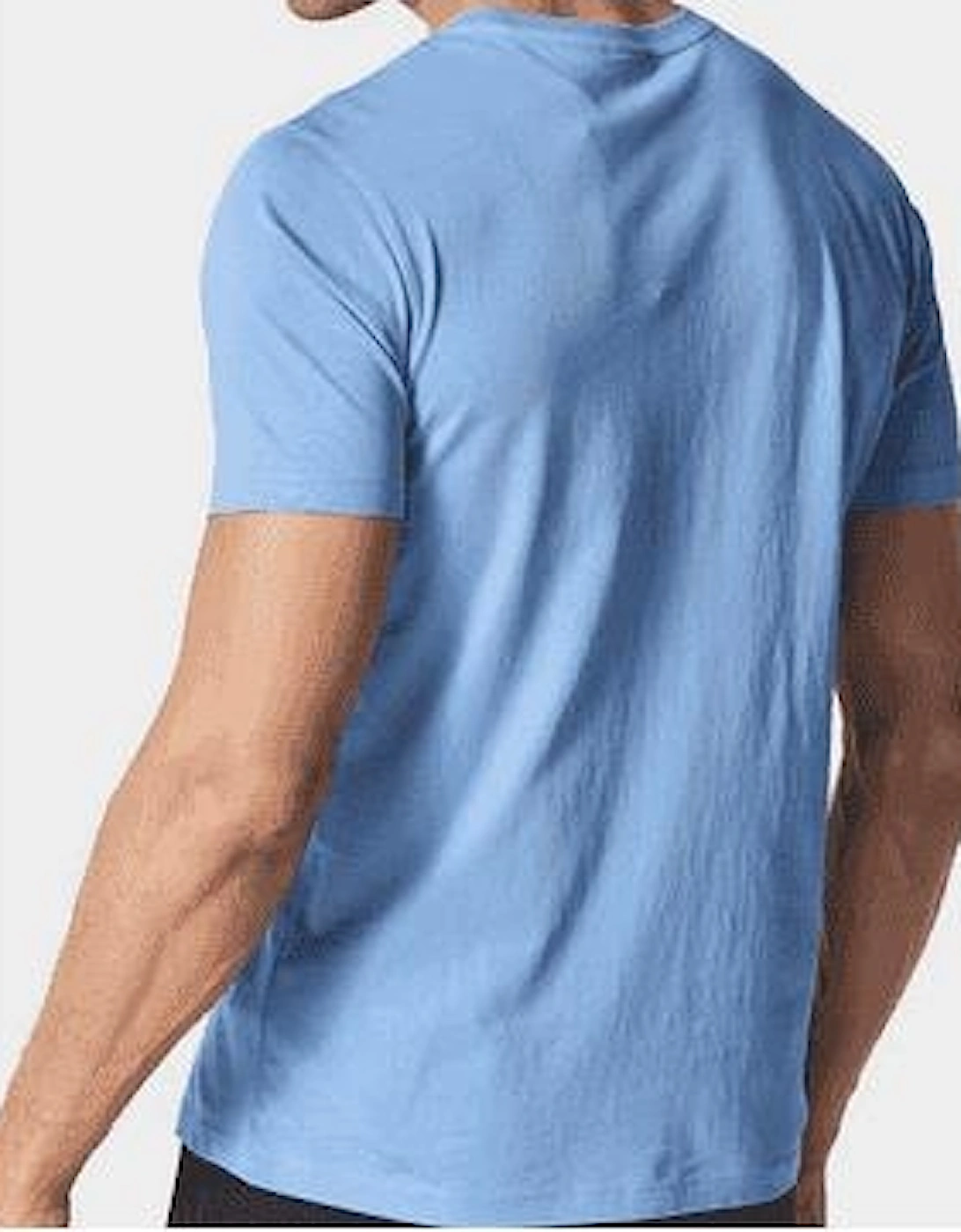 Rassie Cotton Logo Print Tranquil Blue T-Shirt