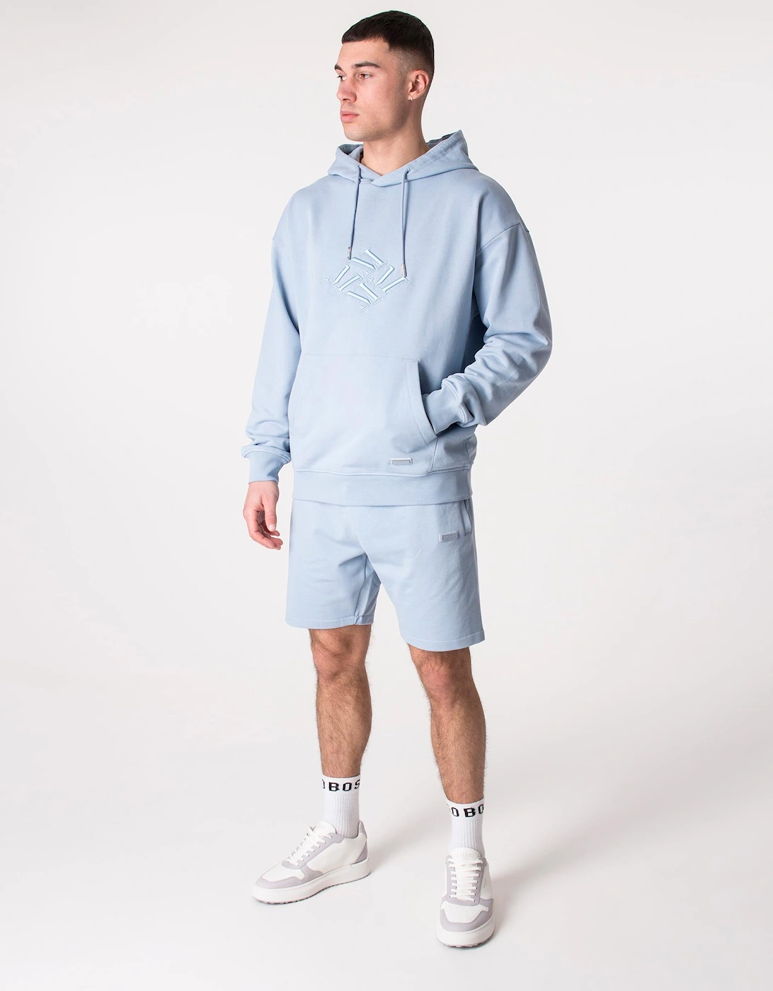 Oversized 4M Embroidered Logo Hoodie