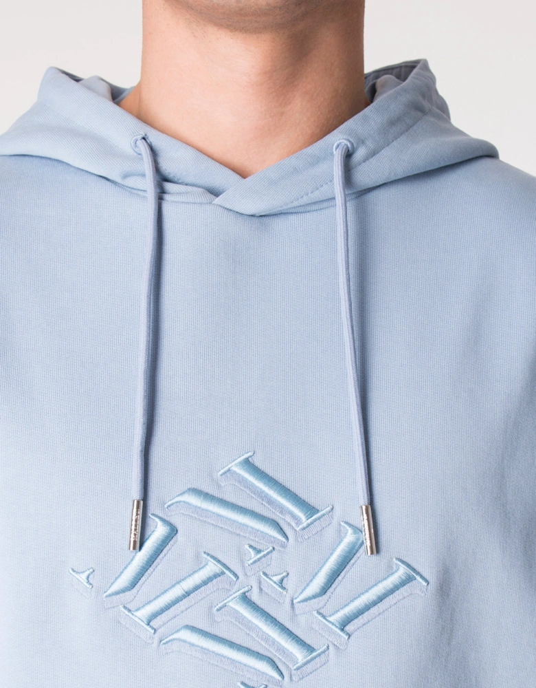Oversized 4M Embroidered Logo Hoodie