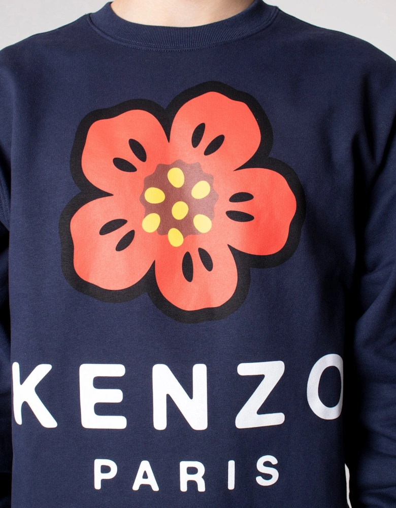 Relaxed Fit Boke Flower Sweatshirt