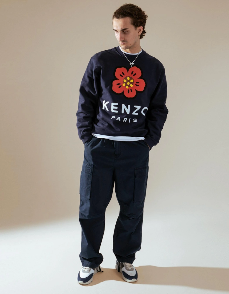 Relaxed Fit Boke Flower Sweatshirt