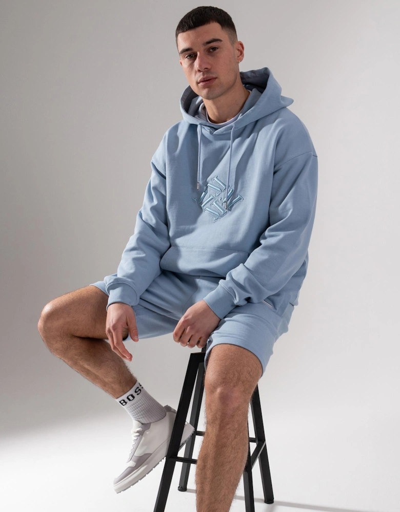 Oversized 4M Embroidered Logo Hoodie
