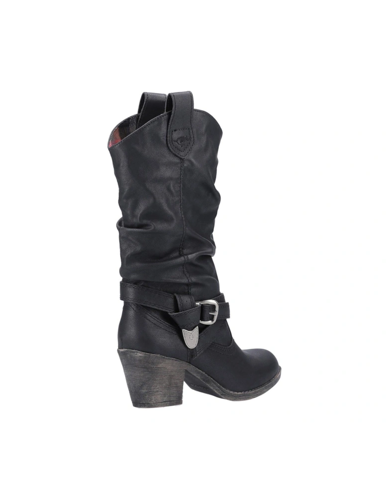 Sidestep Knee High Boots - Black