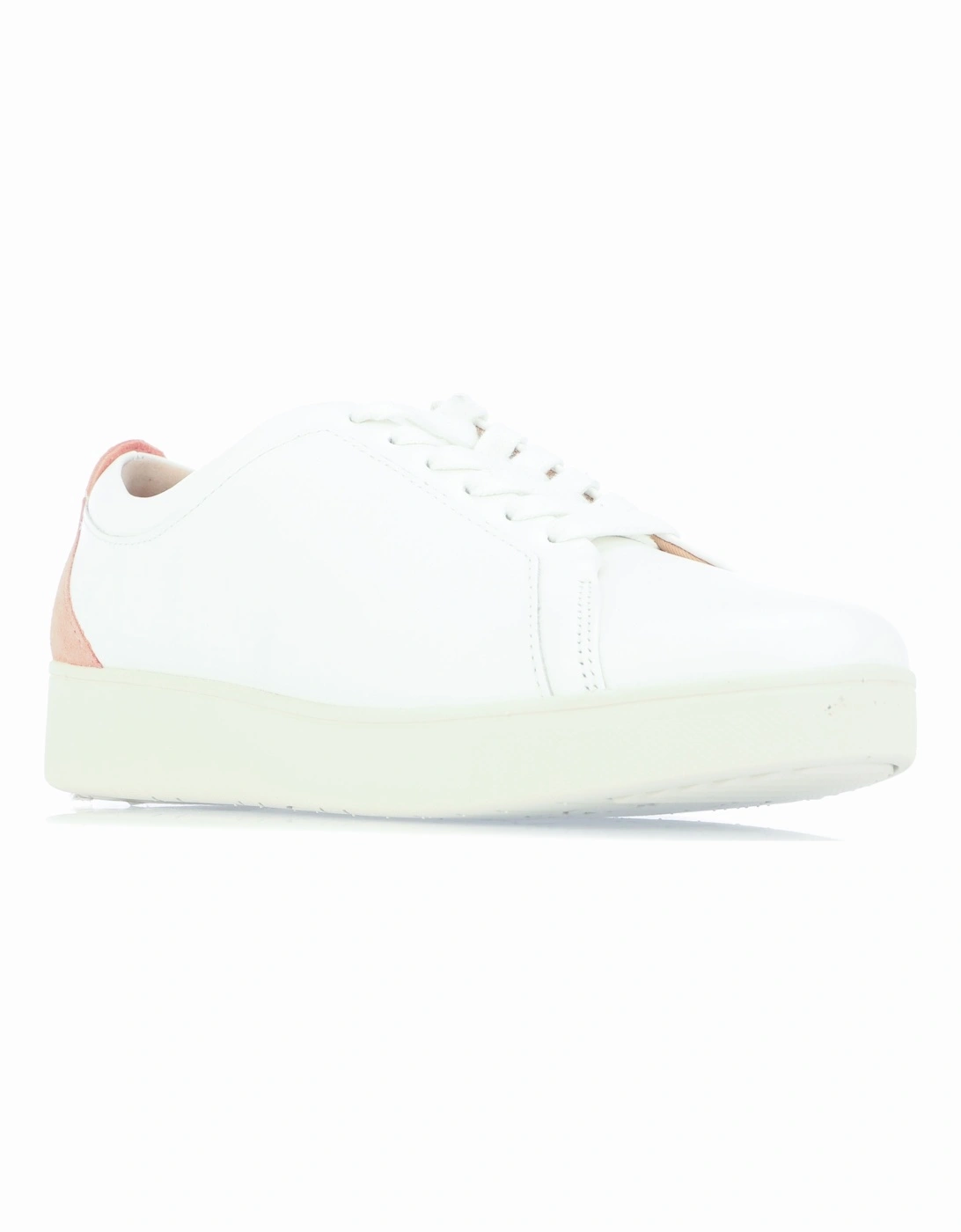 Womens Rally Suede-Back Leather Trainers