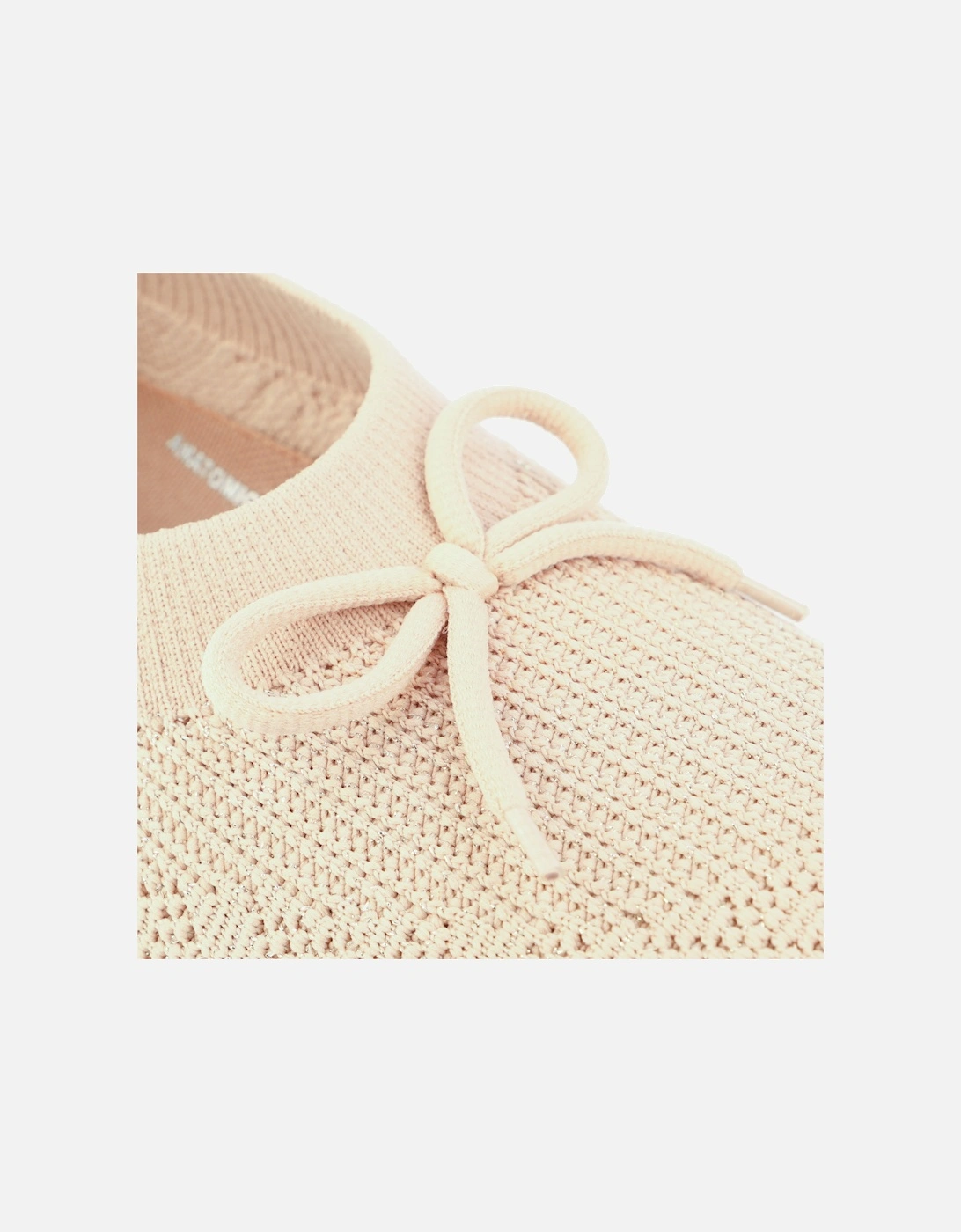 Womens Uberknit Bow Slip-On Ballet Pumps