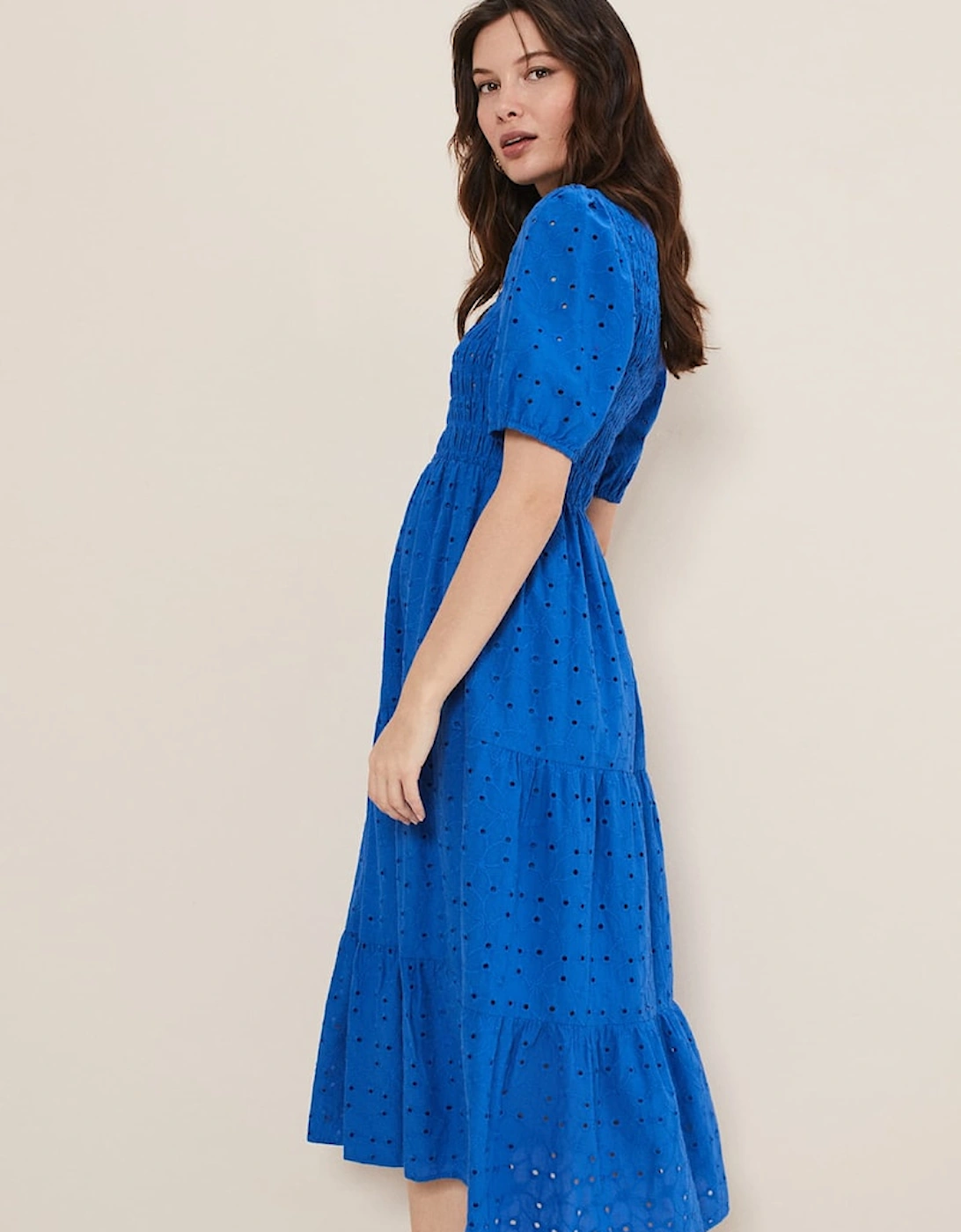 Gretta Broderie Midi Dress