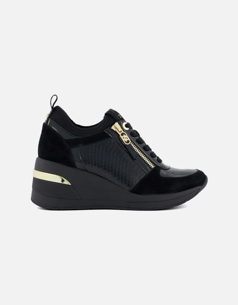 Ladies Eiline - Lace-Up Wedge Trainers