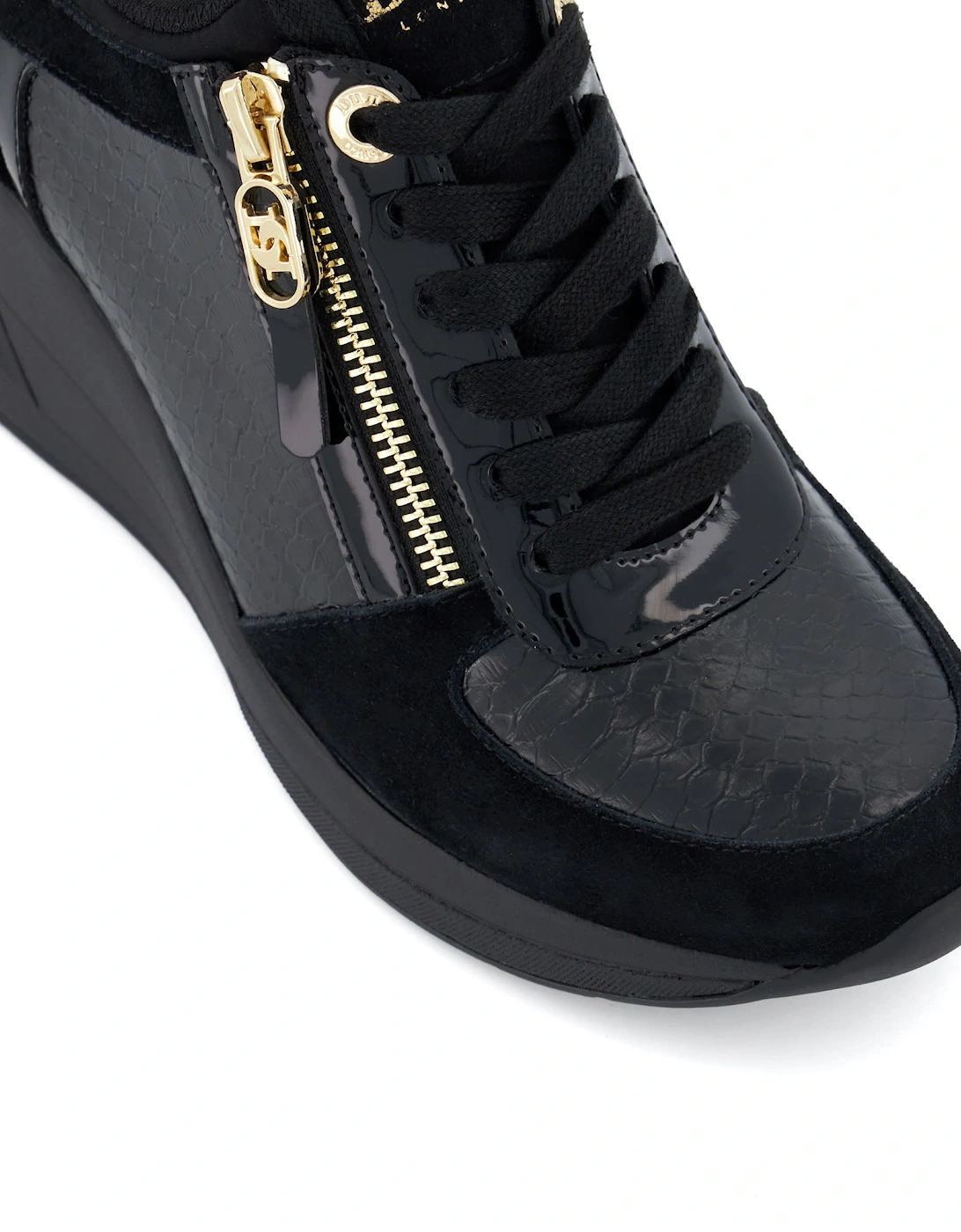 Ladies Eiline - Lace-Up Wedge Trainers