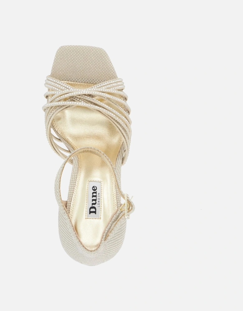 Ladies Malorie - Diamante Strappy Stiletto-Heeled Sandals