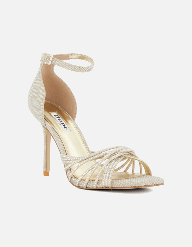 Ladies Malorie - Diamante Strappy Stiletto-Heeled Sandals