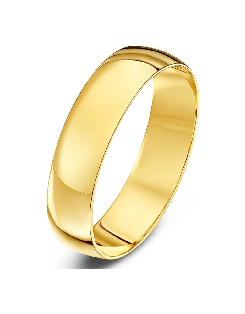 9ct Yellow Gold Personalised Band Wedding Ring