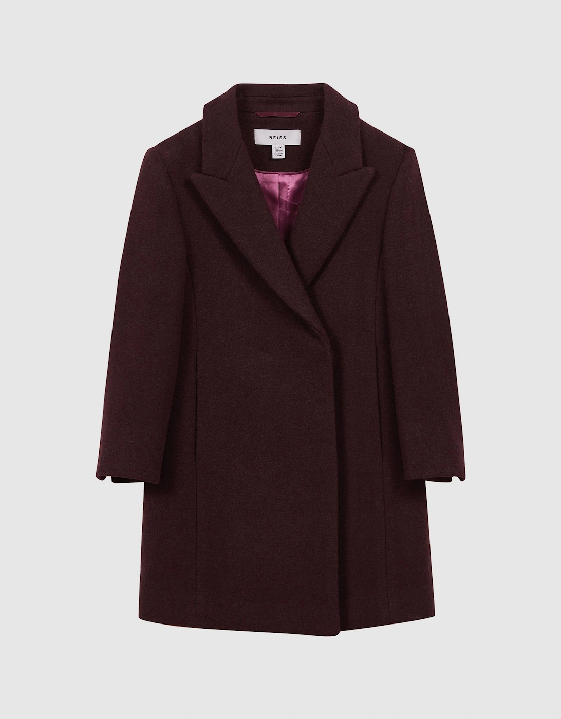 Mid Length Wool Blend Coat, 2 of 1