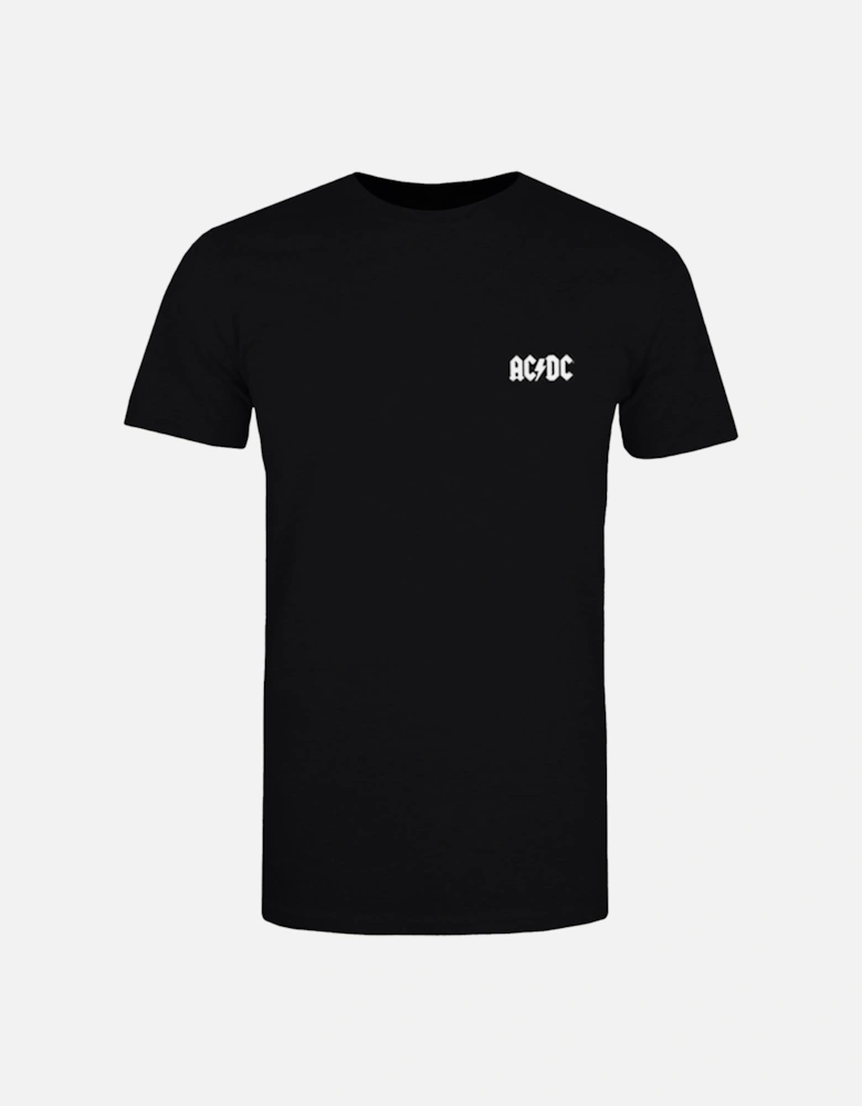 Unisex Adult Black Ice Back Print T-Shirt