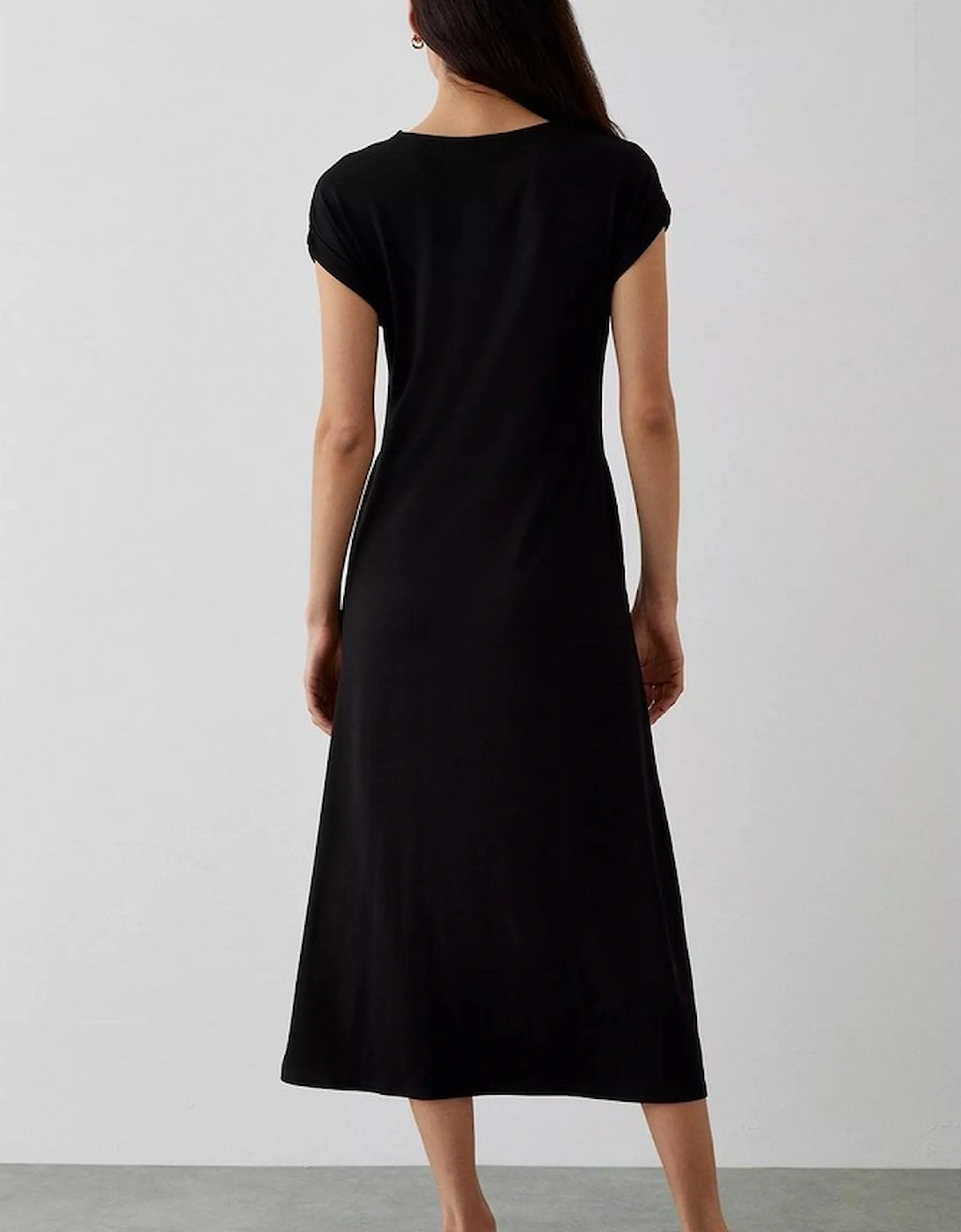 Womens/Ladies Column Pocket Midi Dress