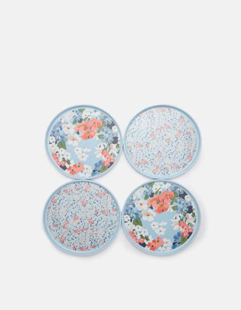Outdoor Side Plate Blue Floral Pack Of Four
