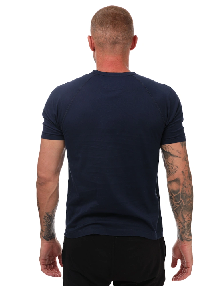 Mens 70/2 Mercerized Twisted Logo T-Shirt