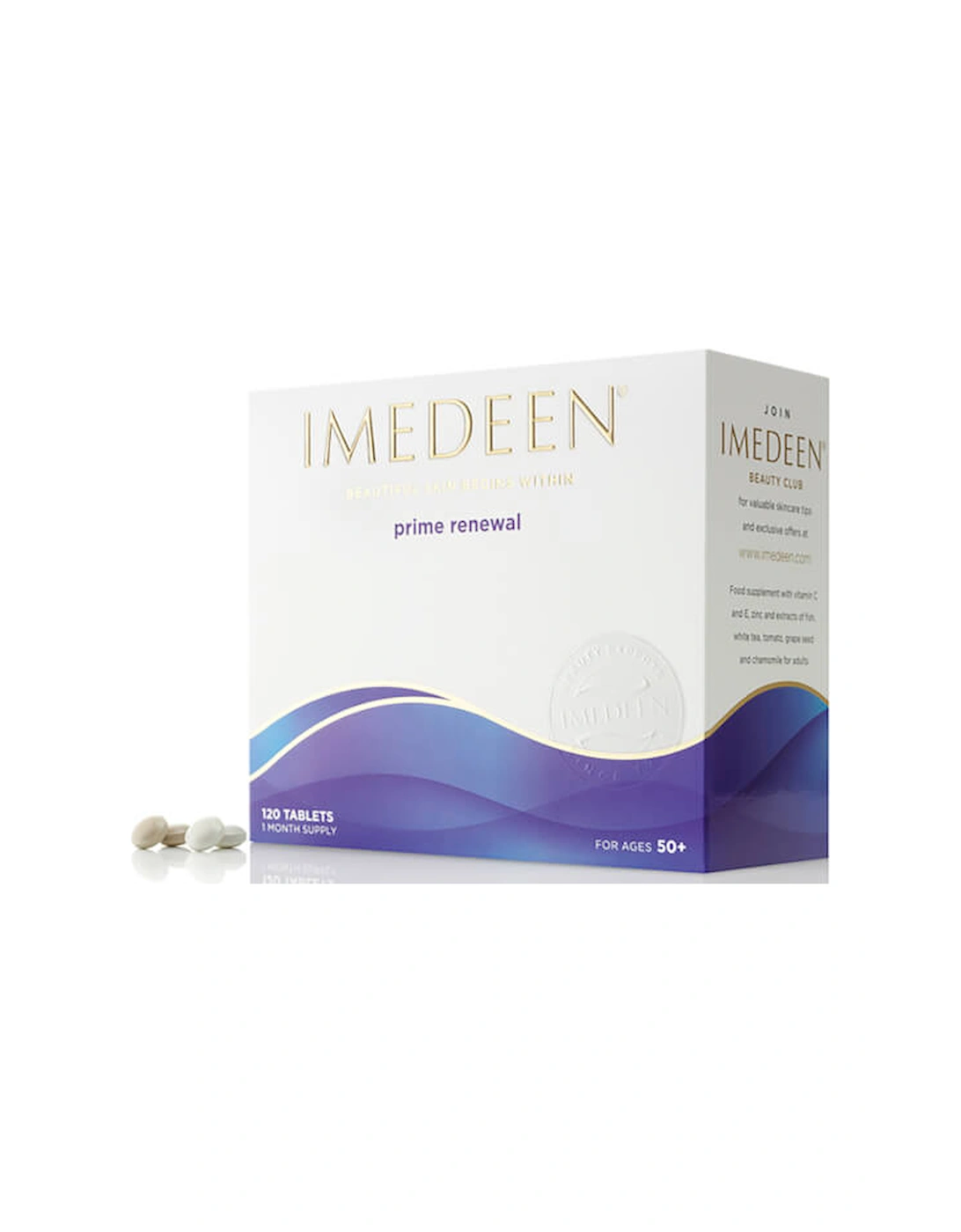 Prime Renewal Beauty & Skin Supplement, contains Vitamin C and Zinc, 120 Tablets, Age 50+ - Imedeen, 2 of 1