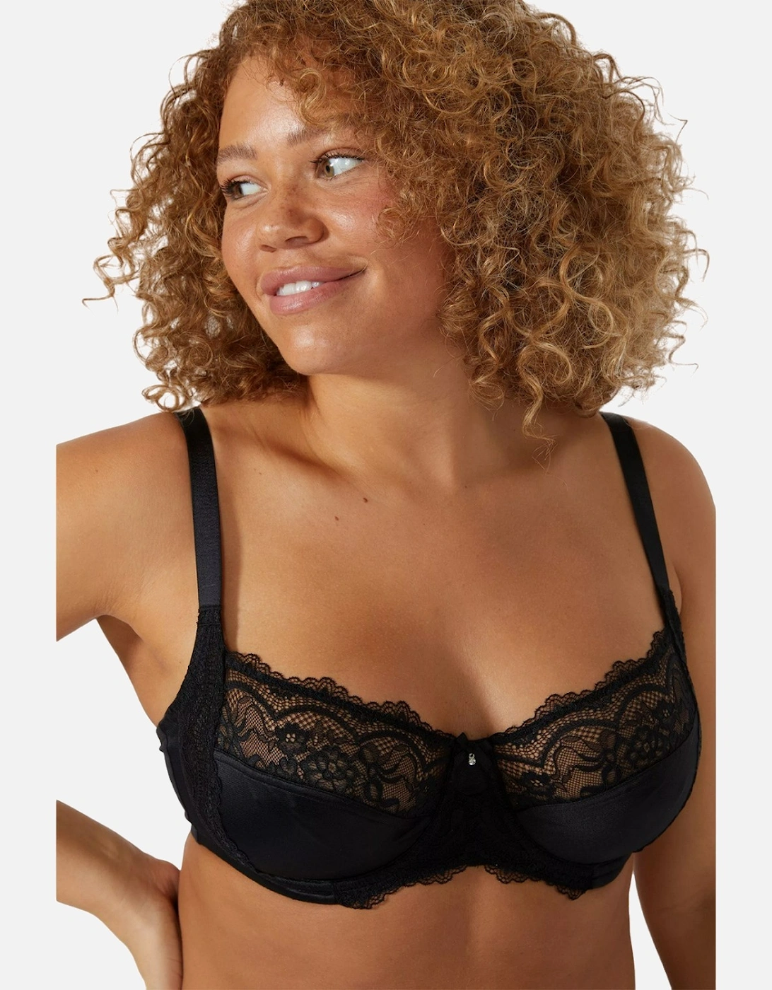 Womens/Ladies Gracey Lace Minimiser Bra, 5 of 4