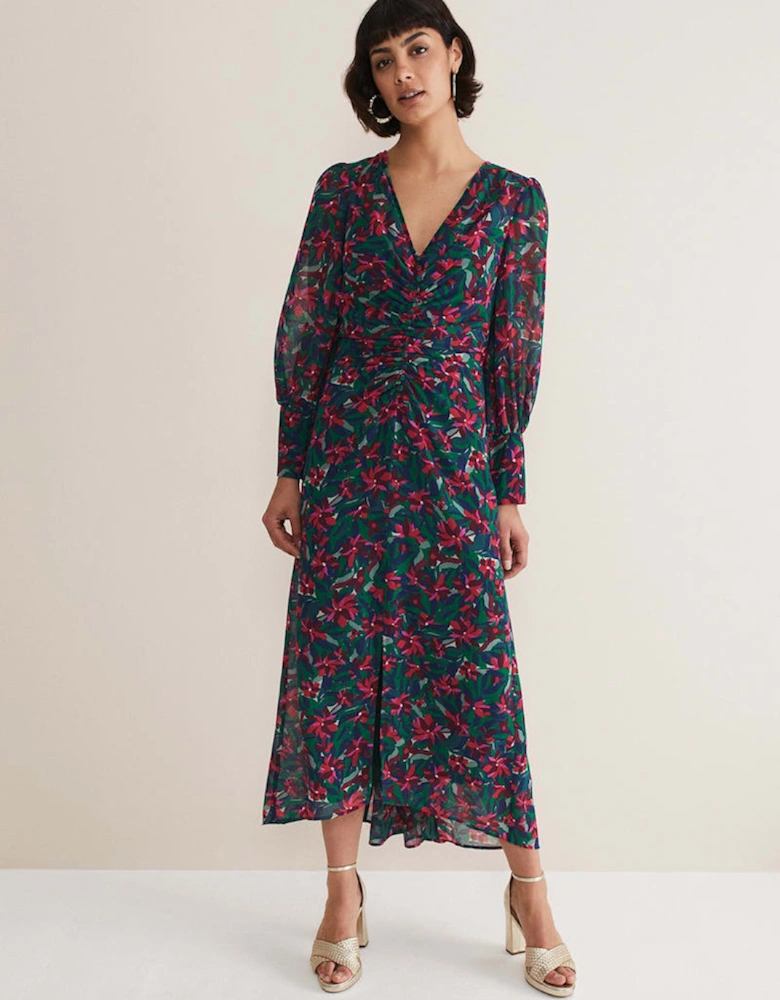 Hyacinth Floral Midi Dress