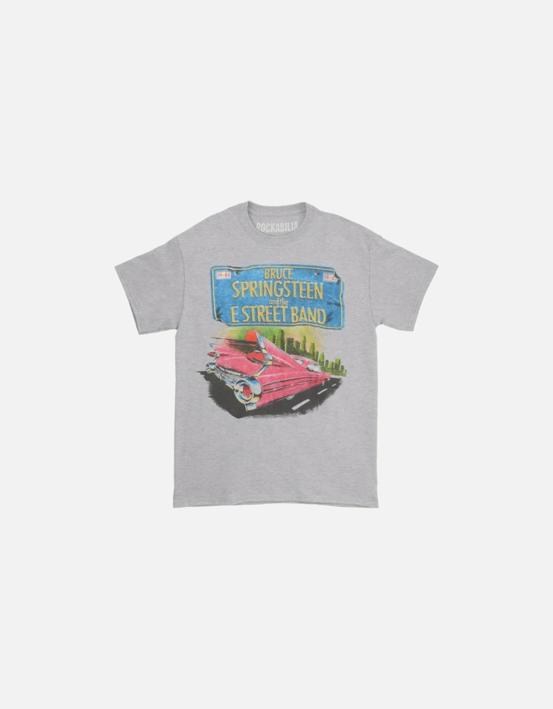 Unisex Adult Pink Cadillac Back Print T-Shirt