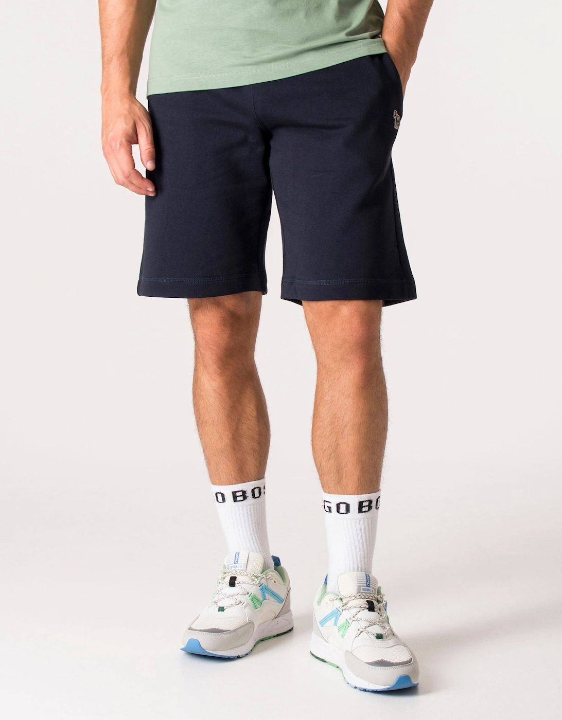 Regular Fit Zebra Logo Sweat Shorts