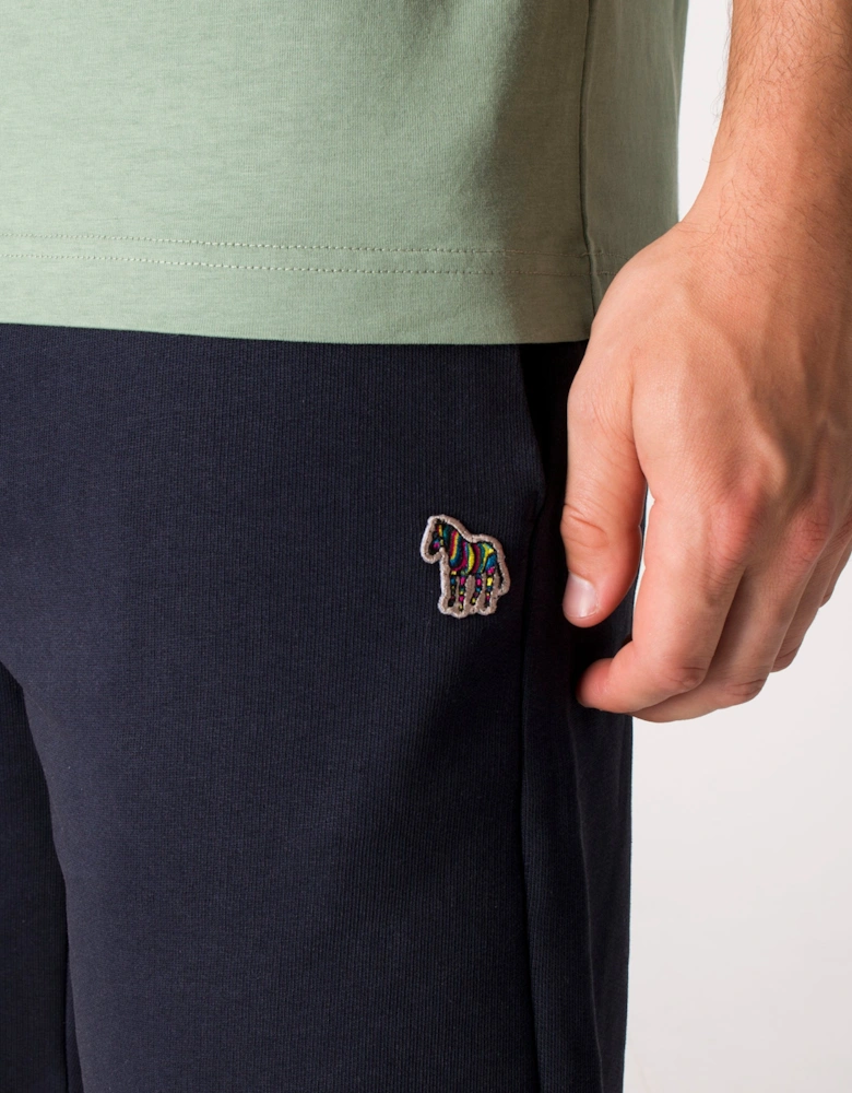 Regular Fit Zebra Logo Sweat Shorts