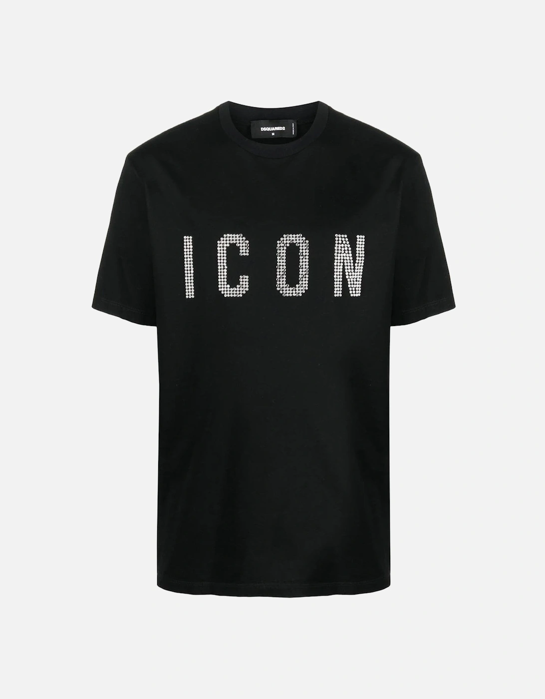 Icon Studded Cotton T-shirt Black, 6 of 5