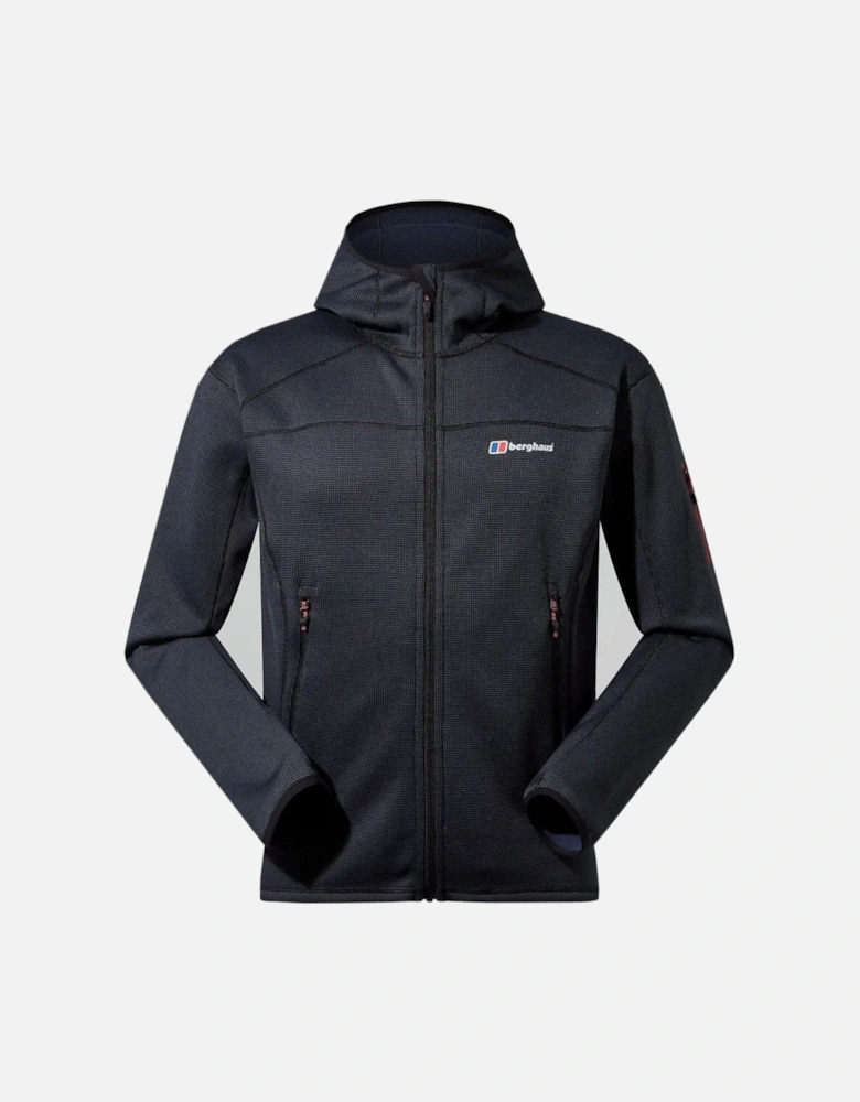 Men's Grey/ Black PravItale MTN Hooded Fleece Jacket