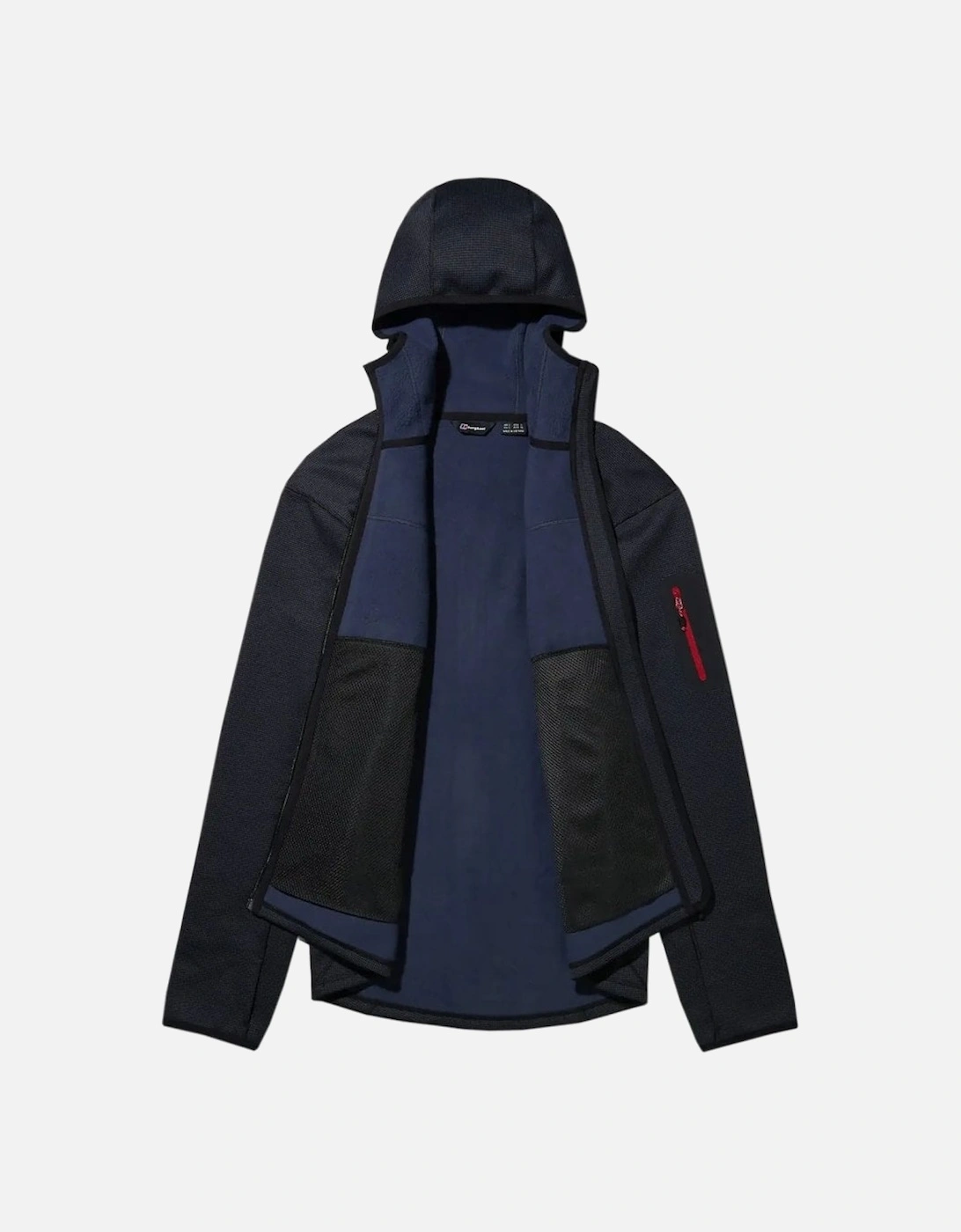 Men's Grey/ Black PravItale MTN Hooded Fleece Jacket