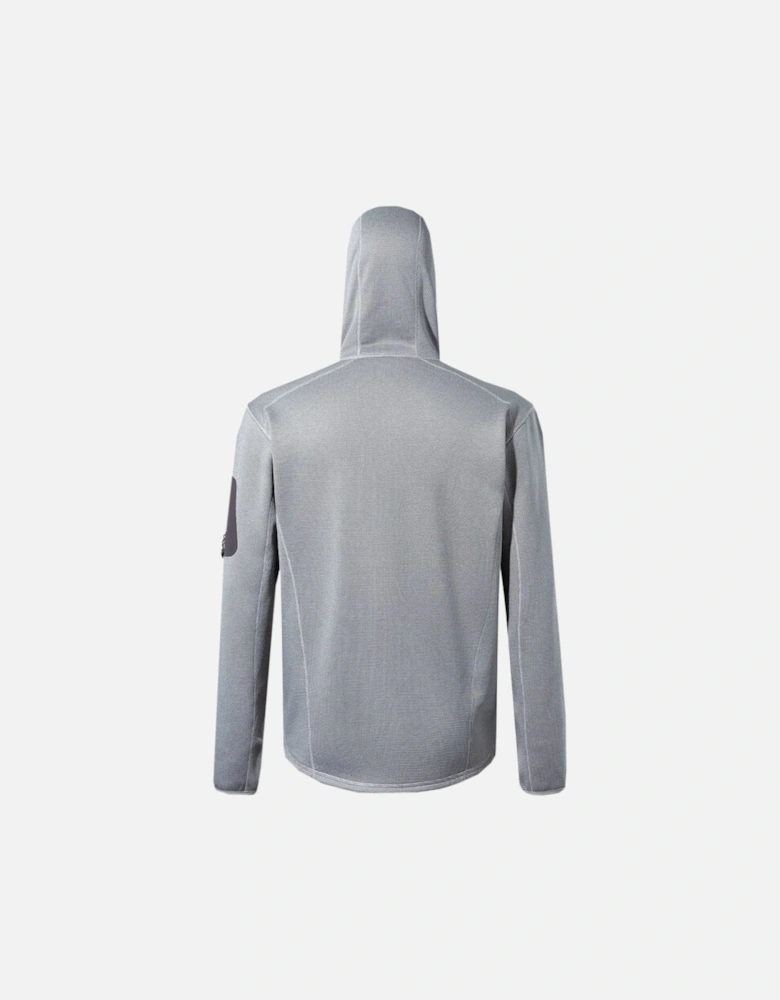 Men's Grey Pravitale MTN Hooded Fleece Jacket