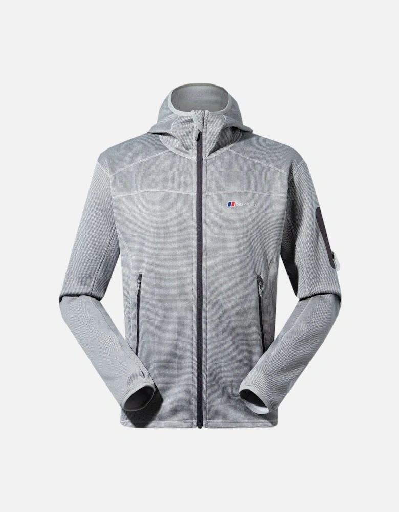 Men's Grey Pravitale MTN Hooded Fleece Jacket