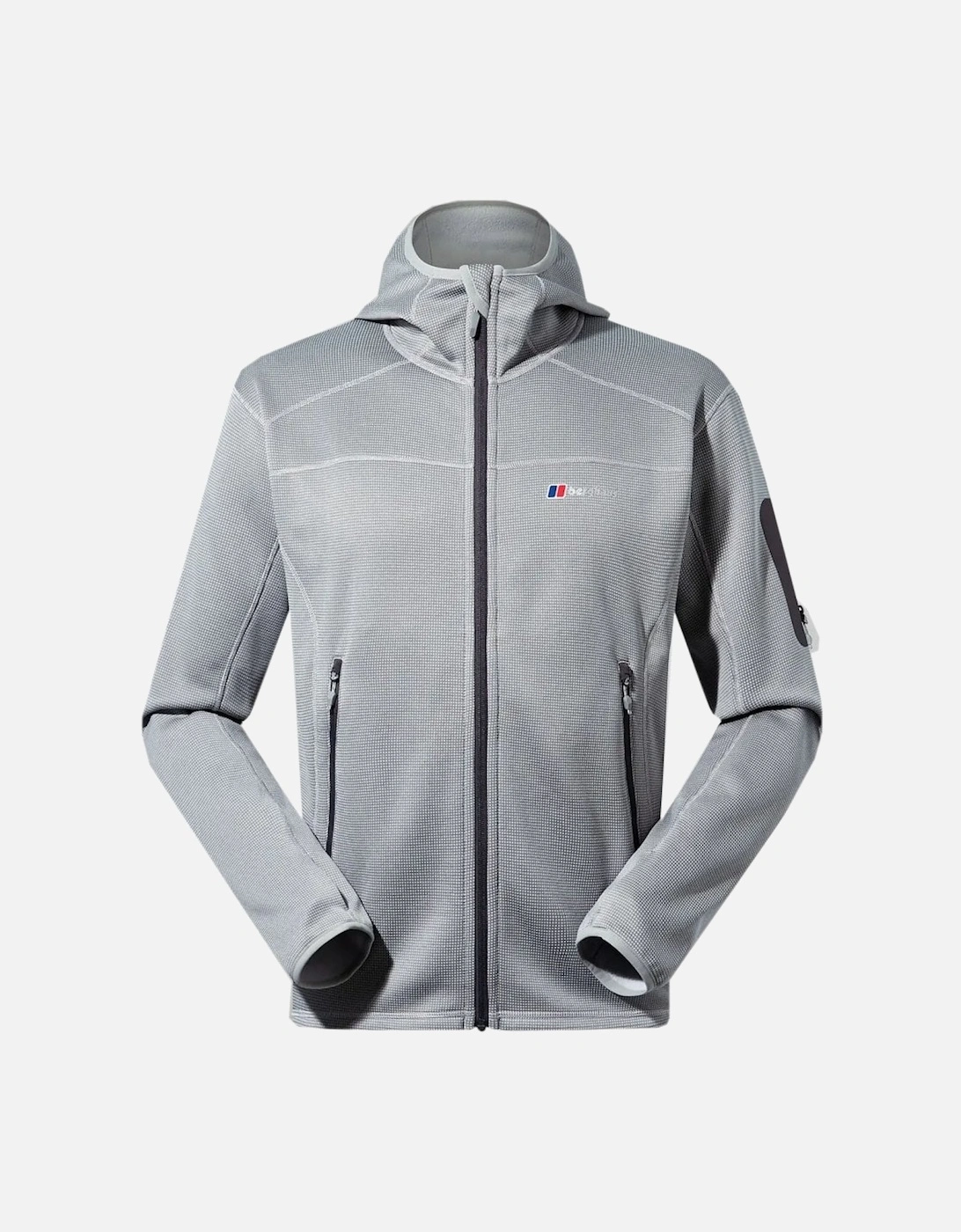 Men's Grey Pravitale MTN Hooded Fleece Jacket, 8 of 7