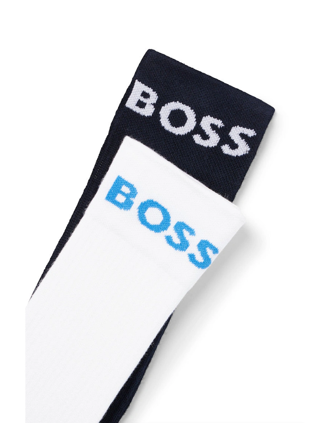 BOSS Black 2P RS Sport Col CC Socks 109 Natural