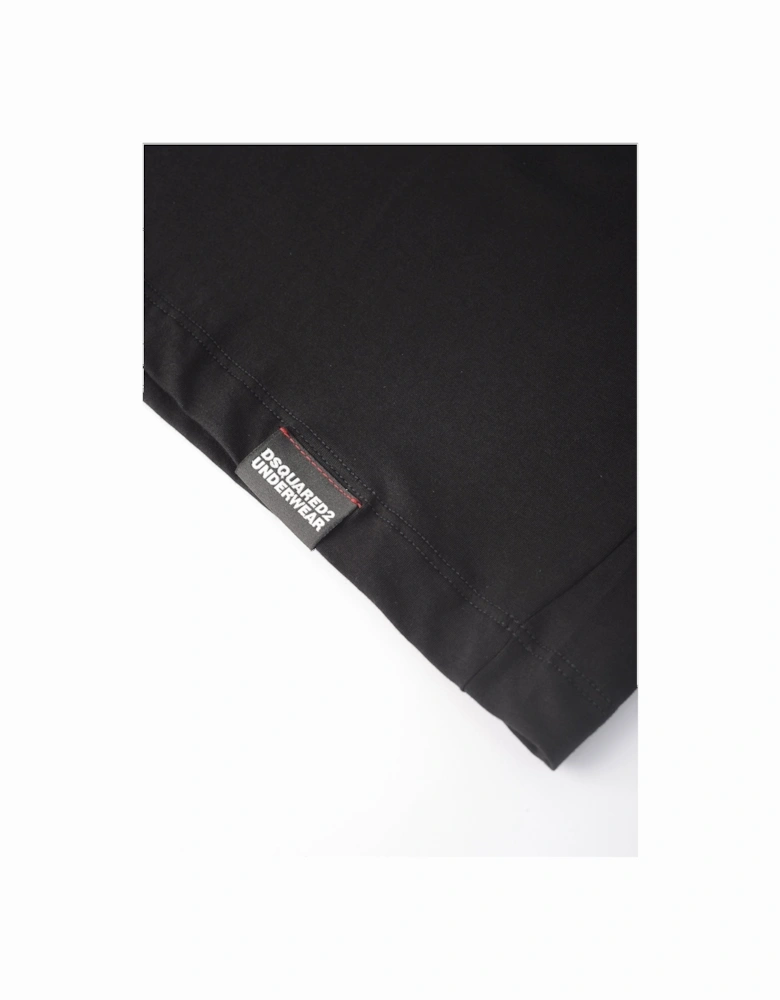 Branded Cotton Long Sleeve T-shirt Black