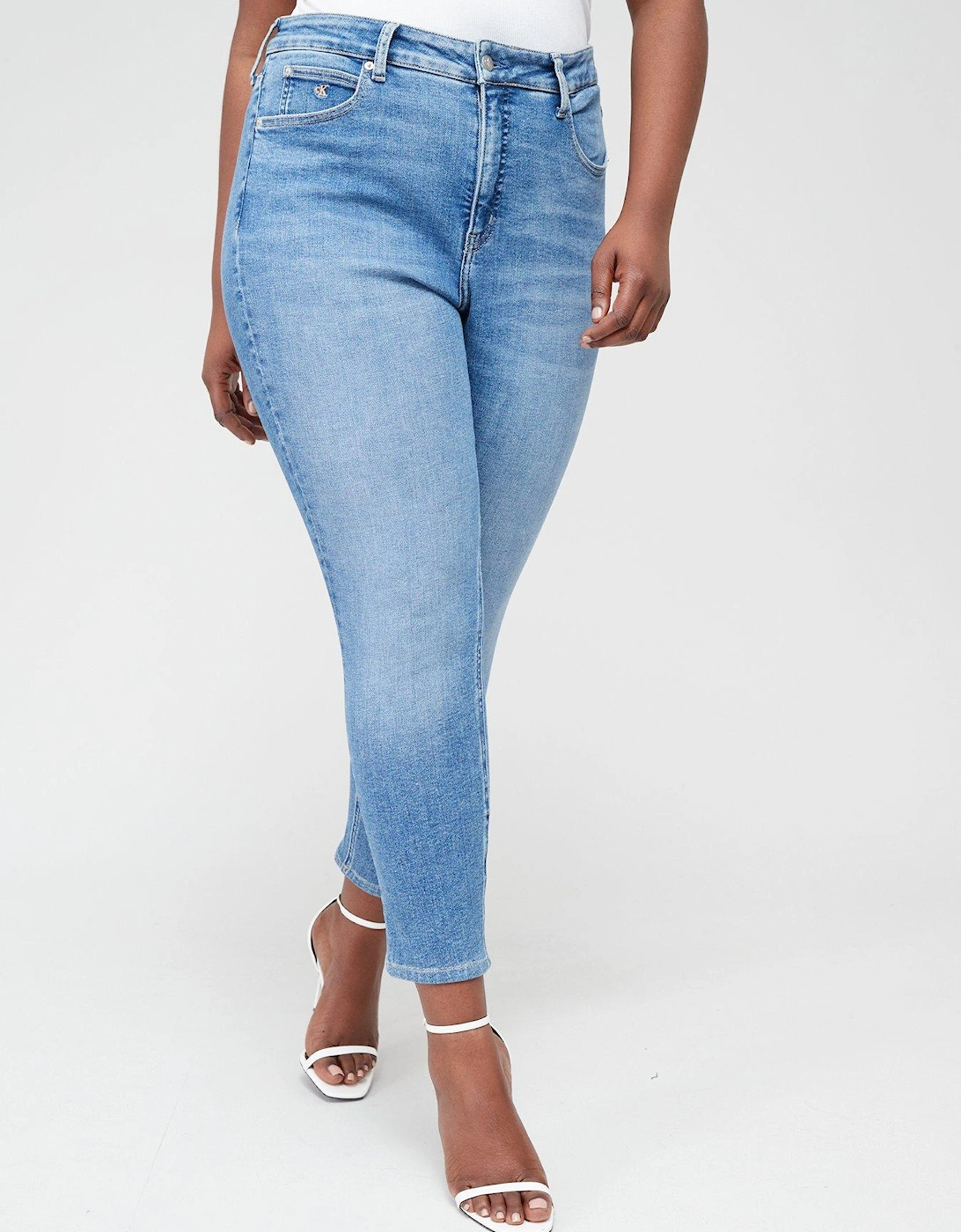 Plus High Rise Skinny Ankle Jean - Blue, 6 of 5